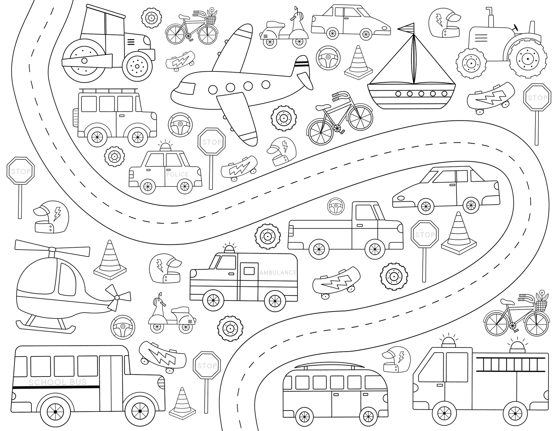 Seconds - Washable Colouring - In Solo Mats -  - Colour Me Kids