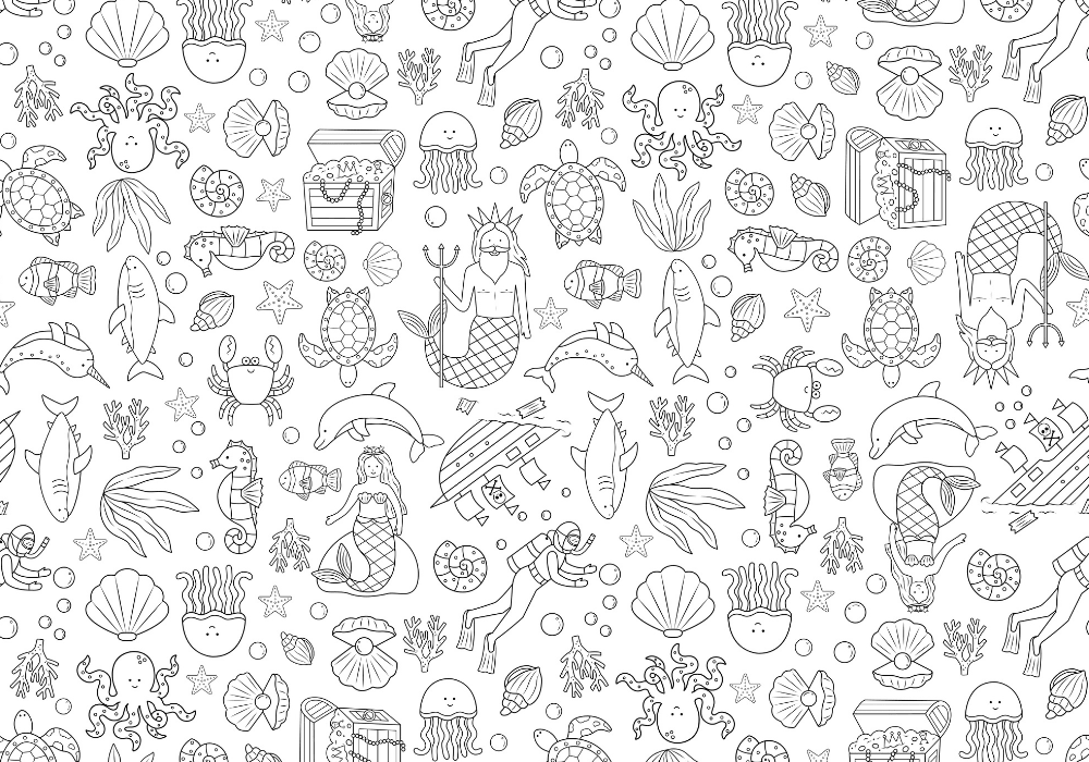 Seconds - Washable Colouring - In Solo Mats -  - Colour Me Kids