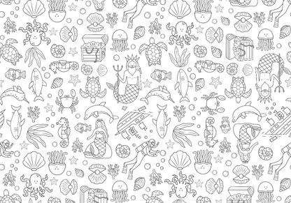 Seconds - Washable Colouring - In Solo Mats -  - Colour Me Kids