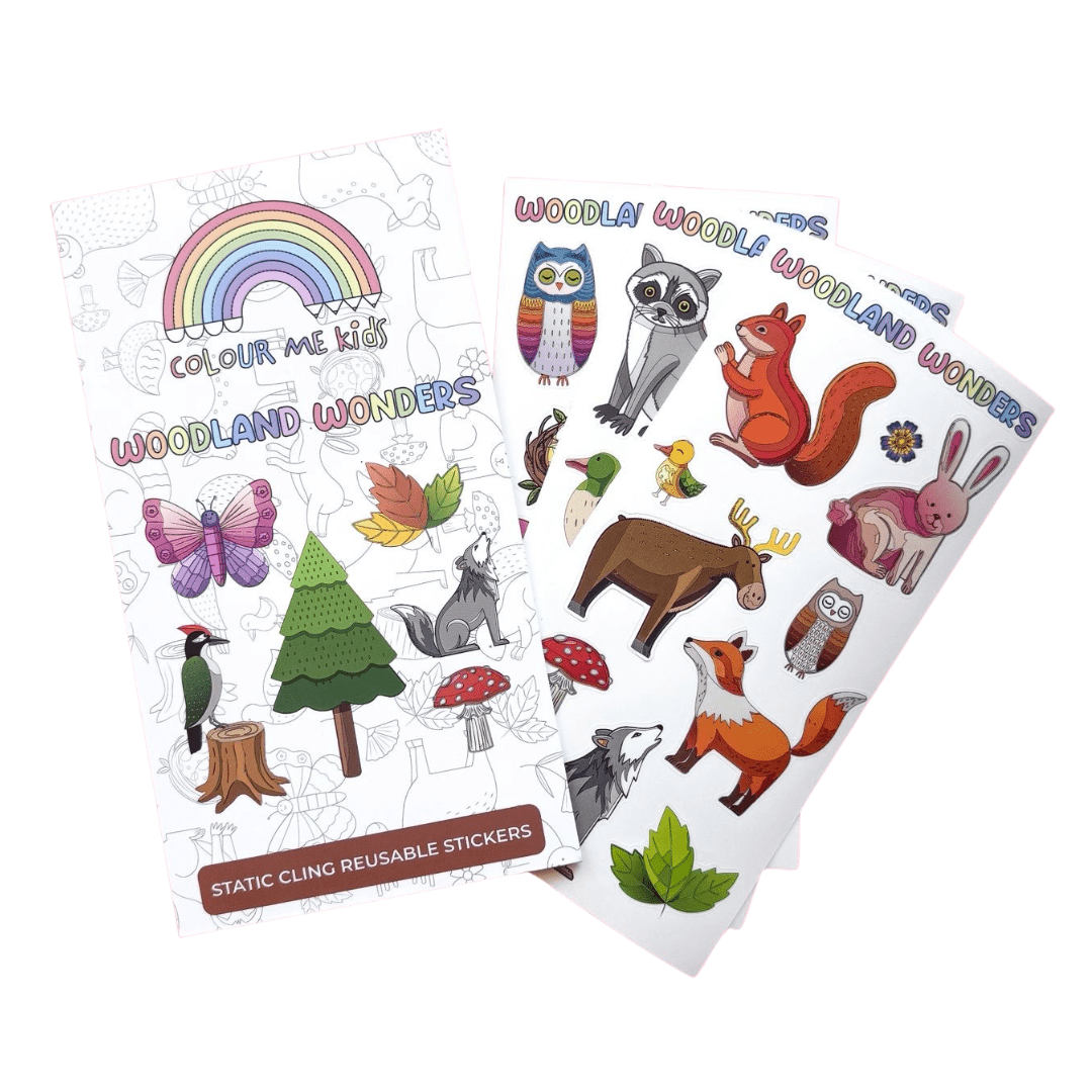 Static Cling Reusable Stickers -  - Colour Me Kids