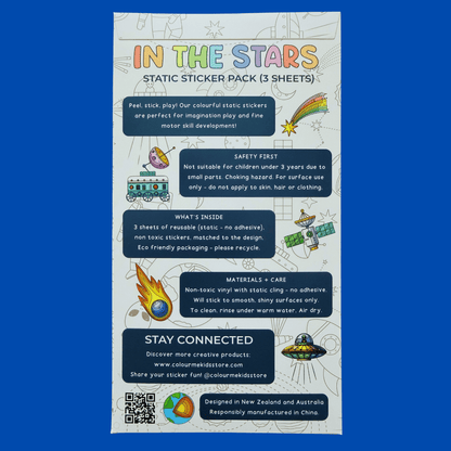 Static Cling Reusable Stickers -  - Colour Me Kids
