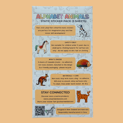 Static Cling Reusable Stickers -  - Colour Me Kids