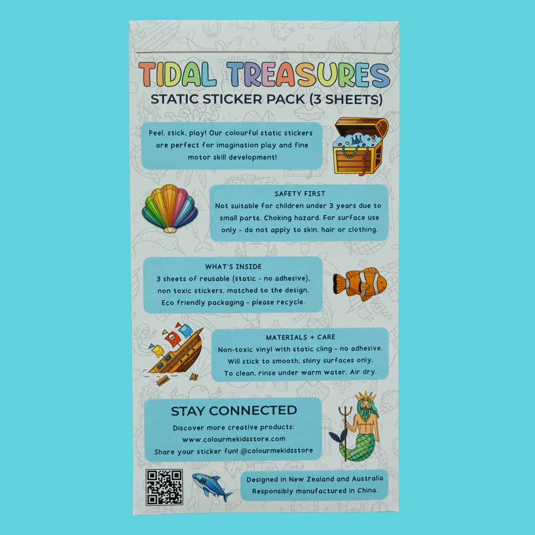 Static Cling Reusable Stickers -  - Colour Me Kids