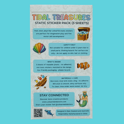 Static Cling Reusable Stickers -  - Colour Me Kids