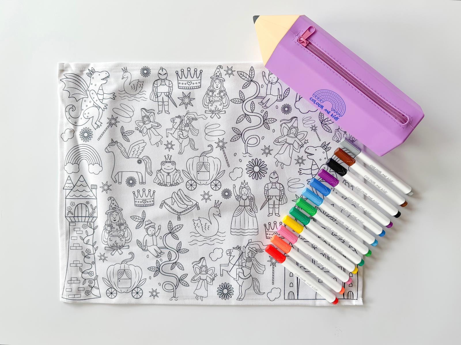 Washable, Reusable Colouring - In Solo Mat Kit 🖍️ - SOLOTIDALTREASURES🖍️ - Colour Me Kids