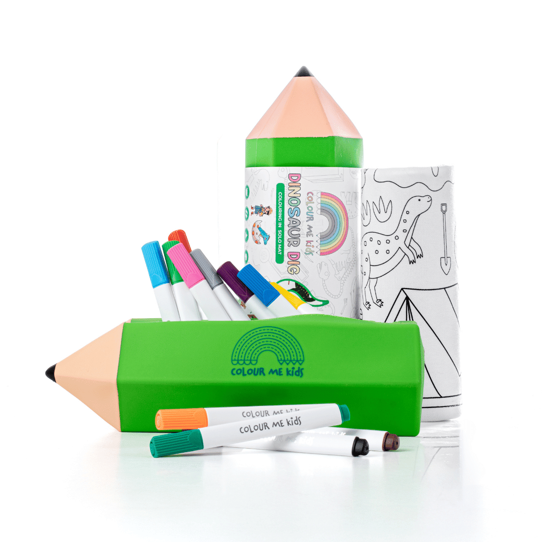 Washable, Reusable Colouring-In Solo Mat Kit 🖍️ - AU-SOLO-DD-KIT - Colour Me Kids