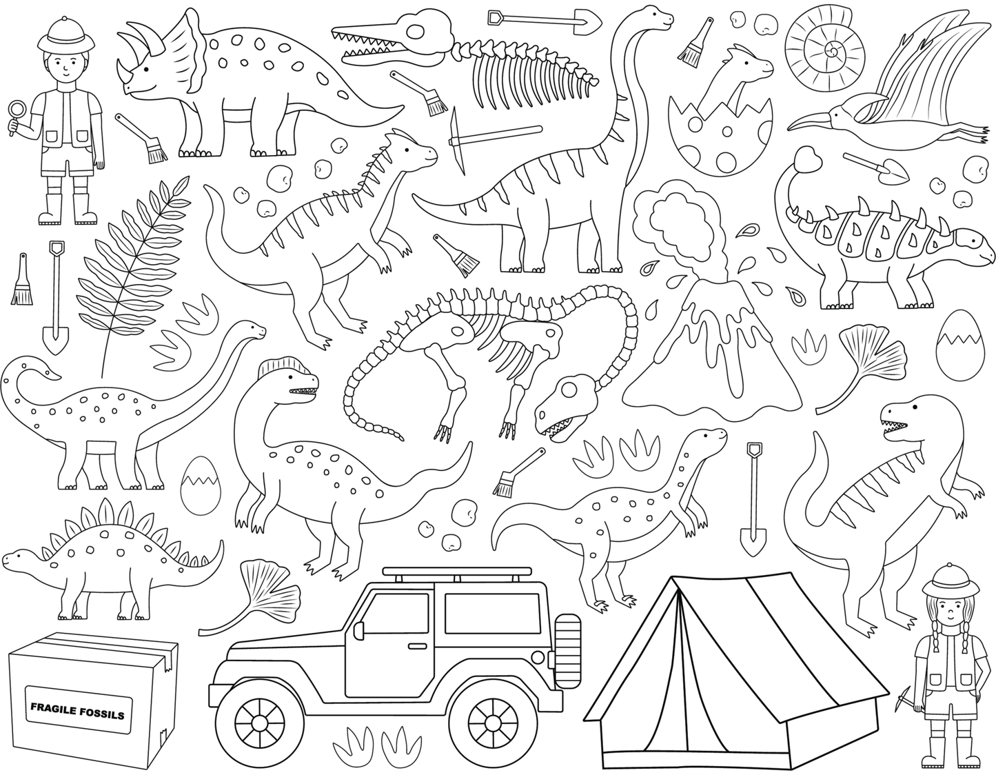 Washable, Reusable Colouring-In Solo Mat Kit 🖍️ - AU-SOLO-DD-KIT - Colour Me Kids