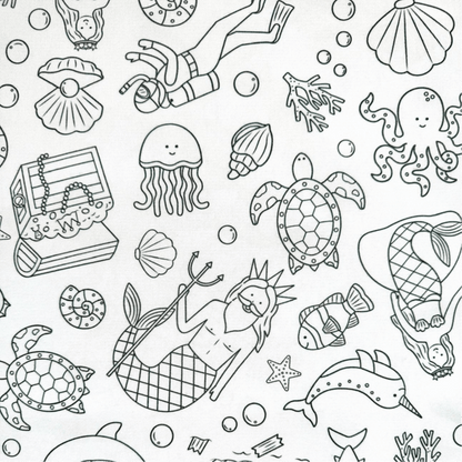 Washable, Reusable Colouring In Tablecloth Set 🖍️ -  - Colour Me Kids