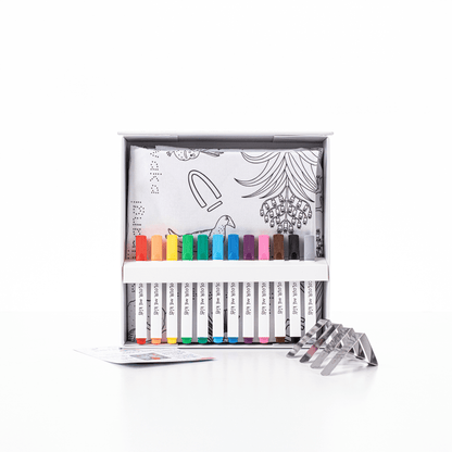 Washable, Reusable Colouring In Tablecloth Set - TCWHEELS - Colour Me Kids