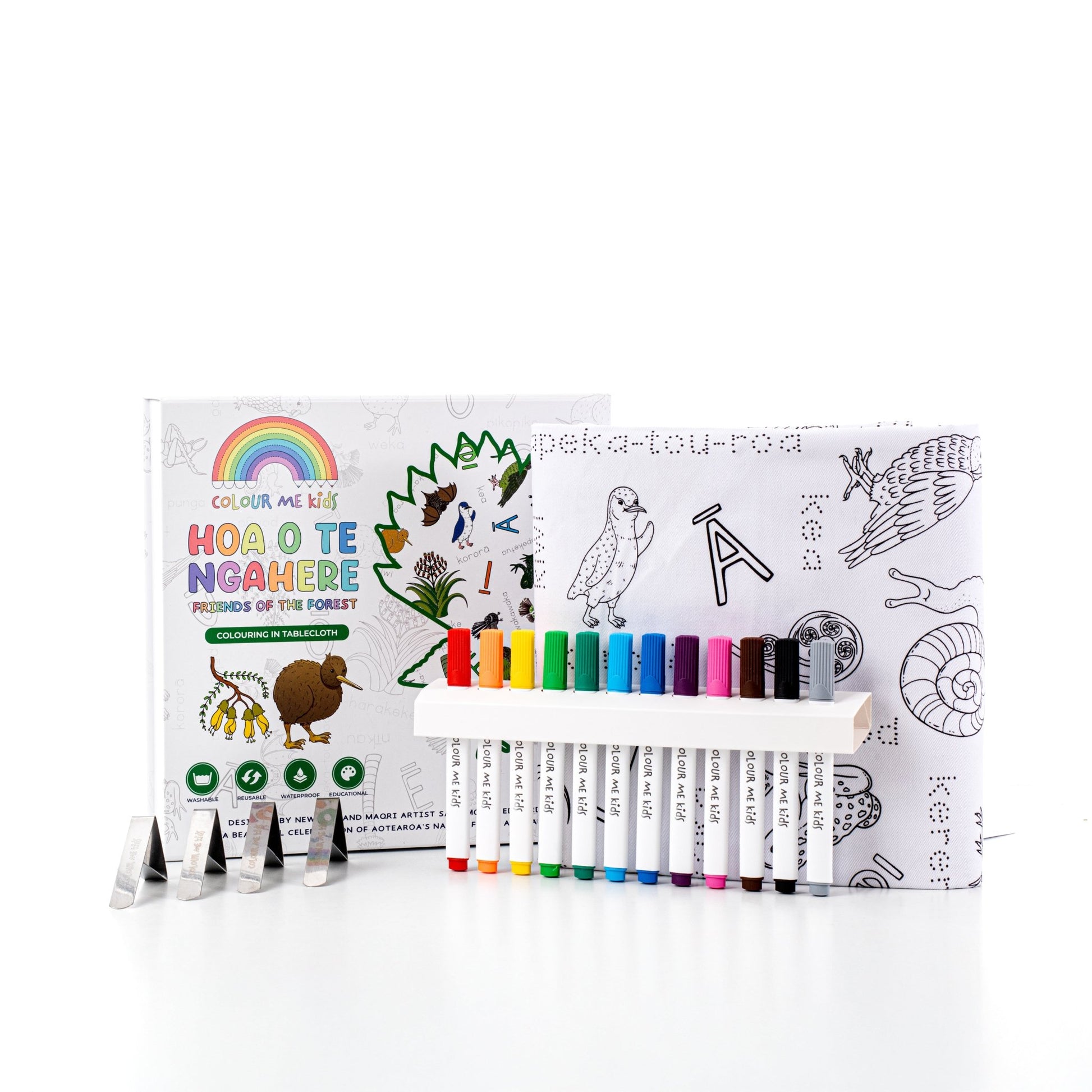 Washable, Reusable Colouring In Tablecloth Set - TCWHEELS - Colour Me Kids
