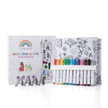 Washable, Reusable Colouring In Tablecloth Set - TCWHEELS - Colour Me Kids