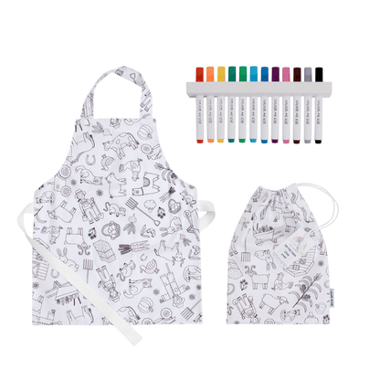 Washable, Waterproof Colouring in Apron Set - ON PRE - ORDER 🖍️ -  - Colour Me Kids