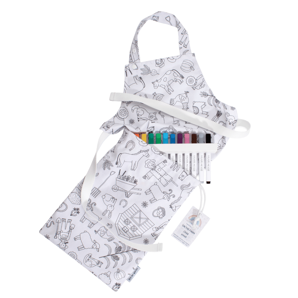 Washable, Waterproof Colouring in Apron Set - ON PRE - ORDER -  - Colour Me Kids