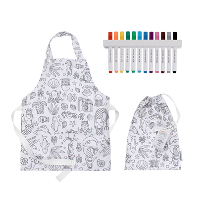 Washable, Waterproof Colouring in Apron Set - ON PRE - ORDER -  - Colour Me Kids