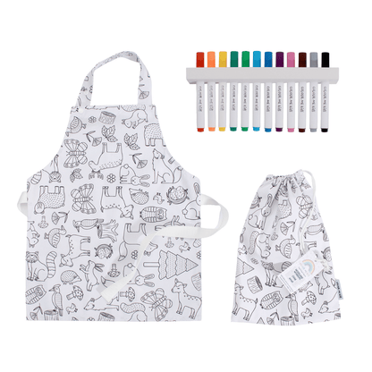 Washable, Waterproof Colouring in Apron Set - ON PRE - ORDER -  - Colour Me Kids