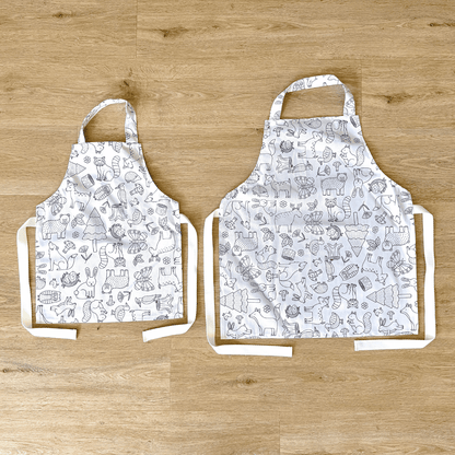 Washable, Waterproof Colouring in Apron Set - ON PRE - ORDER 🖍️ -  - Colour Me Kids